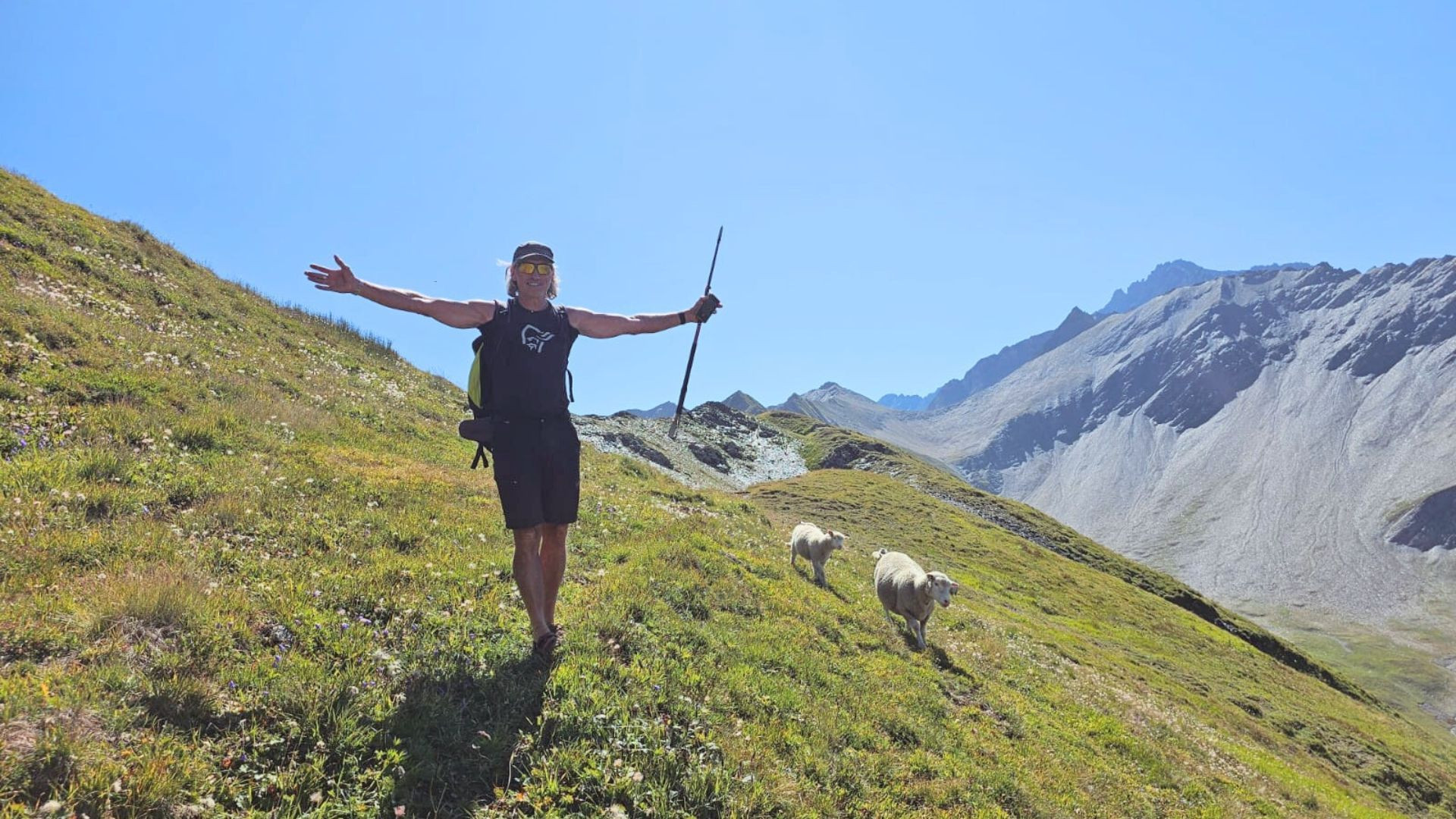 Groupe à un col du Tour du Mont-Blanc